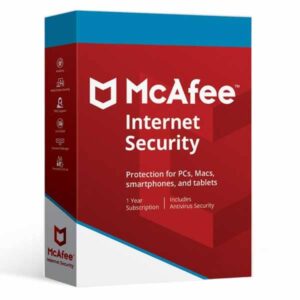 McAfee Unlimited Devices 1 Year Internet Security